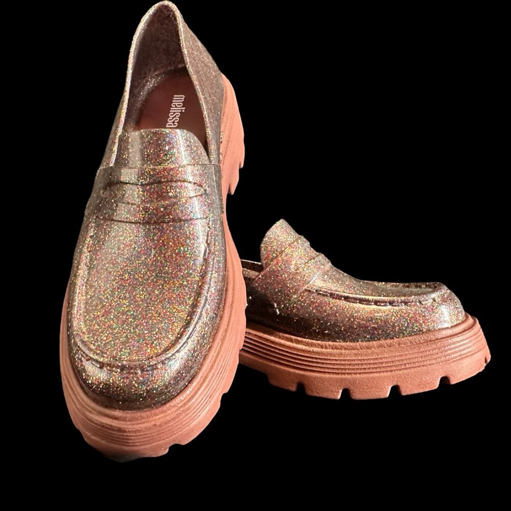 Melissa "Royal" Lug sole loafer *Glitter*